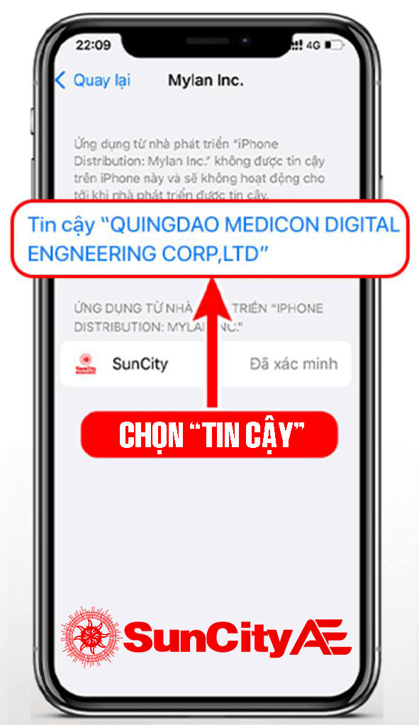 Chọn tin cậy ứng dụng